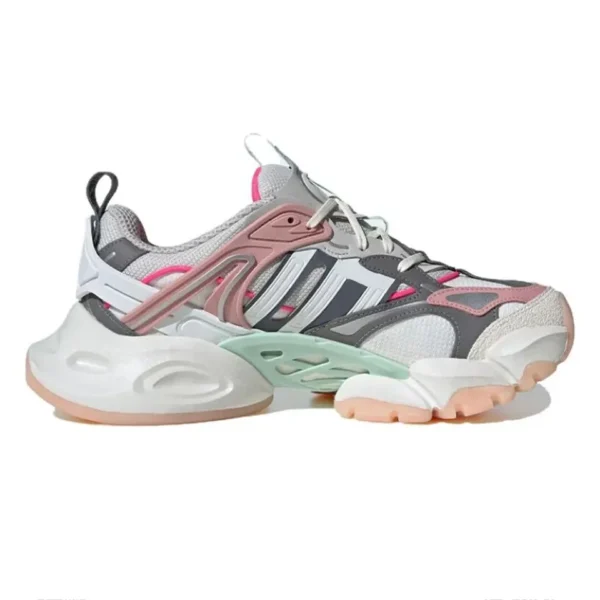 Adidas XLG Runner Deluxe Off Visit > White Grey Pink – Image 2