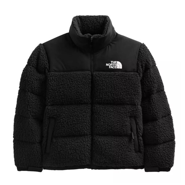 The North Face High Pile Nuptse Jacket- black